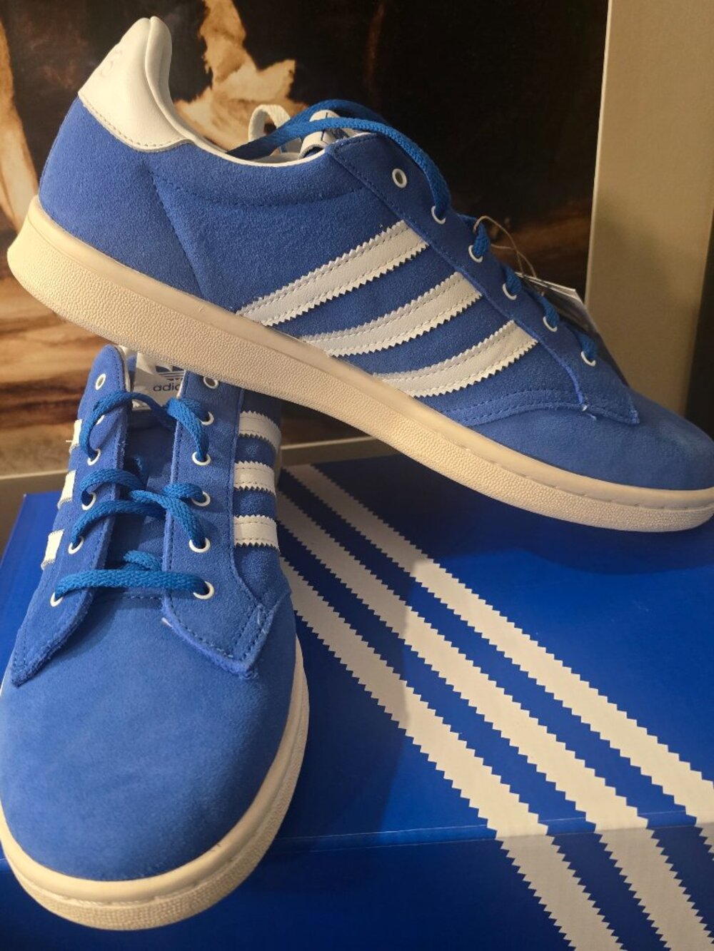 Adidas OG BILLIE JEAN KING Shoes Royal Blue White KH9856 Men's Shoes Sz 10 NEW
